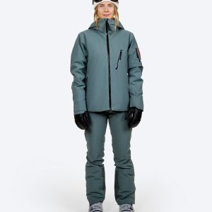 the mountain studio woman. 2l stretch insulated jacket-insulated jackets balsam green